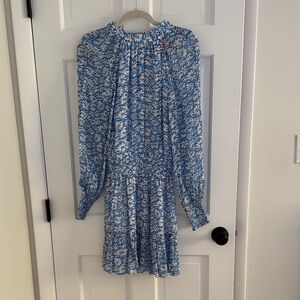 Lilly Pulitzer Blue and White Floral Dress